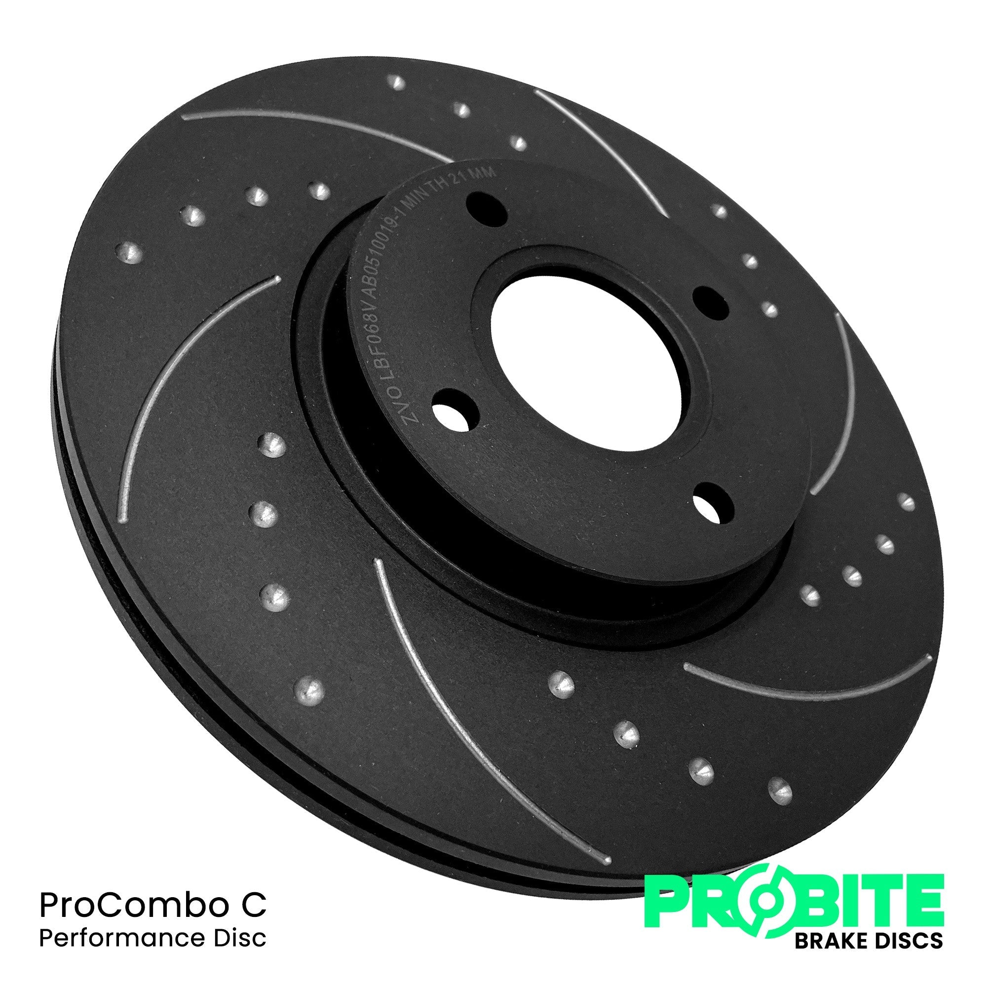 180/190BHP Probite Performance Front discs (pair) 500/595/695-Brake Discs-ProBite-Black-ProCombo-C-Purdue Performance