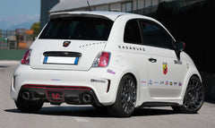 Abarth 500 / 595 / 695 Biposto Style Rear Bumper + Carbon Fibre Rear Diffuser + Abarth Style Grille - Cadamuro
