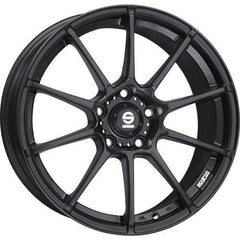 17" Sparco Assetto Gara Matt Black Set Of 4 Alloy Wheels 17x7 Et30/Et37 Pcd 4x100 For Abarth 500 / 595 / 695