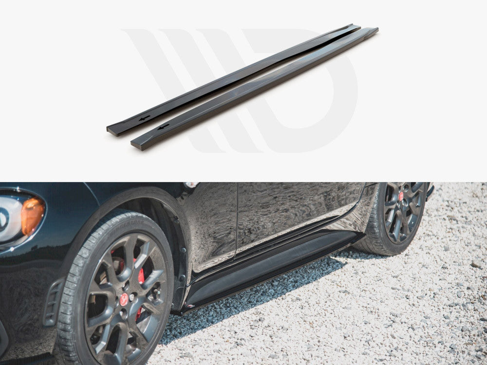 Abarth 124 Spider (2017-) Maxton Design Side Skirt Splitters-Side Skirts-Maxton Design-Purdue Performance