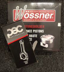 Abarth 500 1.4T Wossner Hard Anodised Forged Pistons and PEC Steel Con Rod Kit-Pistons-Wossner-72mm - K470DA-Purdue Performance