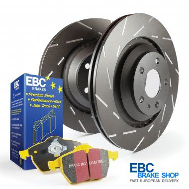 Abarth 500 2011- EBC PD08KR Rear Brake Kit-Disc and Pad Kit-EBC Brakes-Purdue Performance
