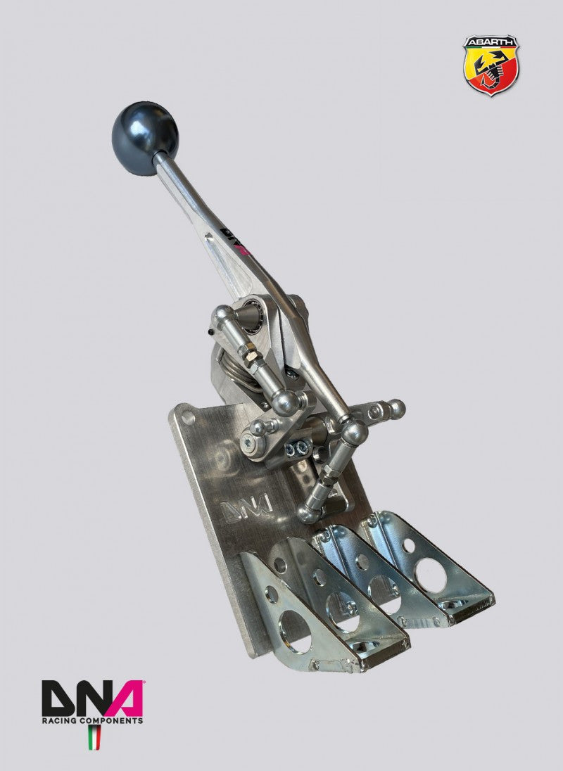 Abarth 500 DNA Racing Adjustable Short Shifter Kit-Short Shifter-DNA Racing-Round Grey-Bare Metal-Purdue Performance