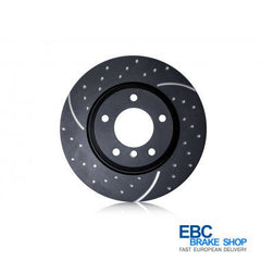 Abarth 500 EBC Turbo Grooved Rear Discs-Brake Discs-EBC Brakes-Purdue Performance