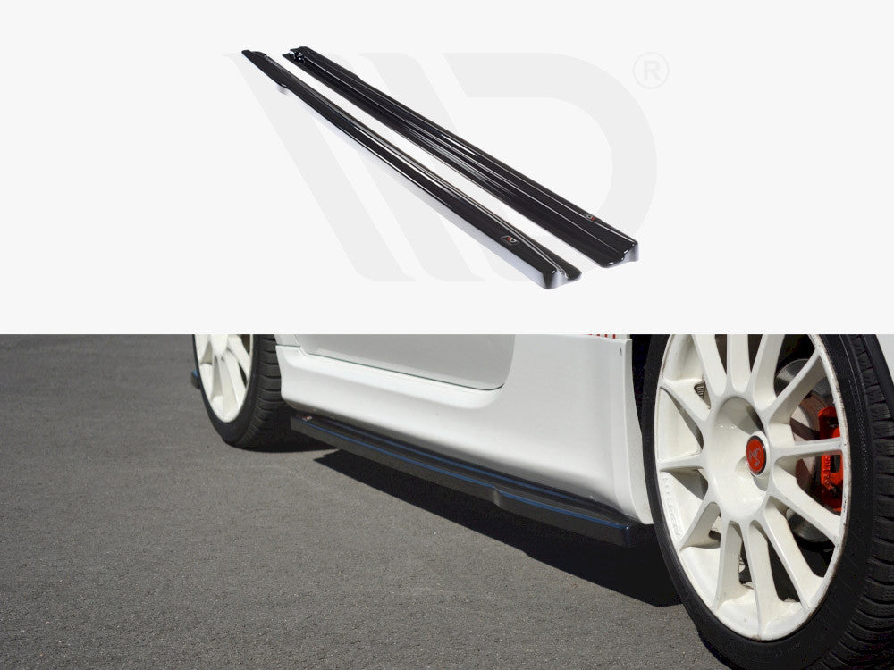 Abarth 500/595 (08-12) Maxton Design Side Skirt Splitters-Side Skirts-Maxton Design-Purdue Performance