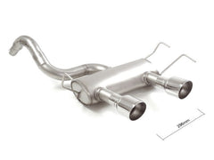 Abarth 500/595/695 Ragazzon Non-Res/Resonated Centre Exit Rear Section-Centre Section-Ragazzon-Resonated-Slash Cut Tips 2x102mm-Purdue Performance
