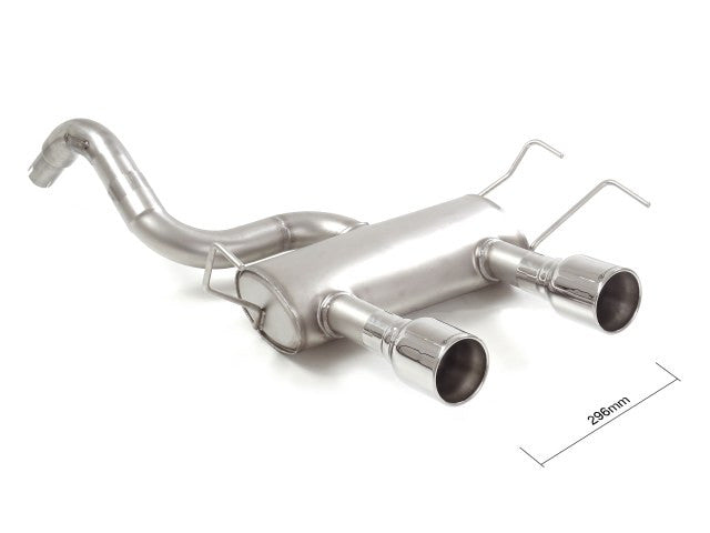 Abarth 500/595/695 Ragazzon Non-Res/Resonated Centre Exit Rear Section-Centre Section-Ragazzon-Resonated-Polished Tips 2x102mm-Purdue Performance