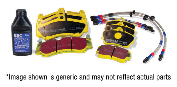 Abarth Grande Punto EBC Brakes Pad and Line Kit with YellowStuff Pads-Disc and Pad Kit-EBC Brakes-Purdue Performance