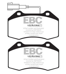 Abarth Grande Punto / Evo EBC Front Yellowstuff Brake Pads-Brake Pads-EBC Brakes-Purdue Performance