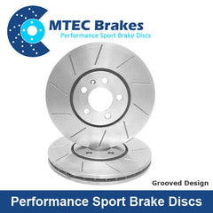 Abarth Grande Punto / Evo MTEC Front Brake Discs-Brake Discs-MTEC-Grooved Only-Yes (+£14)-Purdue Performance