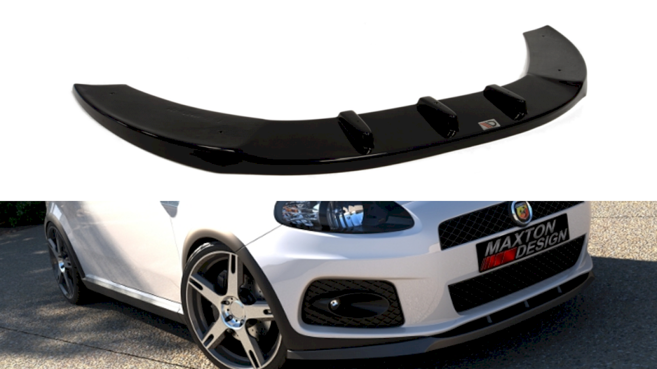 Abarth Grande Punto Maxton Design Front Splitter V1-Front Splitter-Maxton Design-Purdue Performance