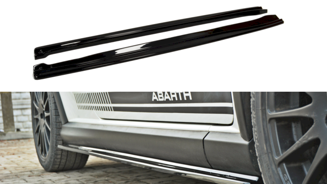 Abarth Grande Punto Maxton Design Side Skirts Diffusers-Side Skirts-Maxton Design-Purdue Performance