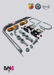 Abarth Grande Punto/Evo DNA Racing Rear Adjustable Torsion Bar Kit-Vehicle Braces-DNA Racing-Purdue Performance