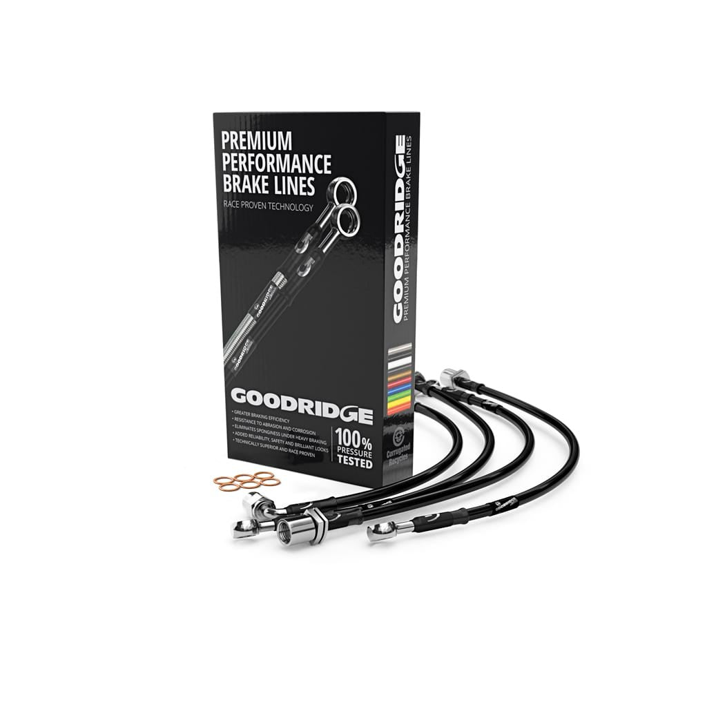 Abarth Grande Punto/Evo Goodridge Brake Line Kit-Brake Lines-Goodridge-Black-Purdue Performance