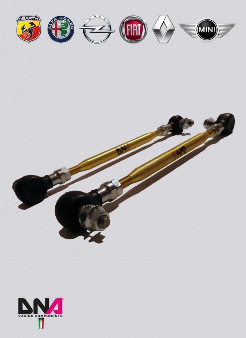 Abarth/Fiat 500 DNA Racing Front Sway Bar Tie Rods on Uniball-Tie Rods-DNA Racing-Purdue Performance