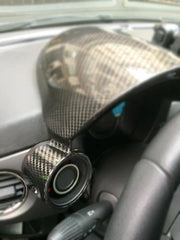 Abarth 500 / 595 / 695 Boost Gauge Cover Car - Carbon Fibre - Carbon Fibre