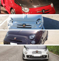 Abarth 500 Eyelids (Bad-Look Eyes) - Carbon Fibre