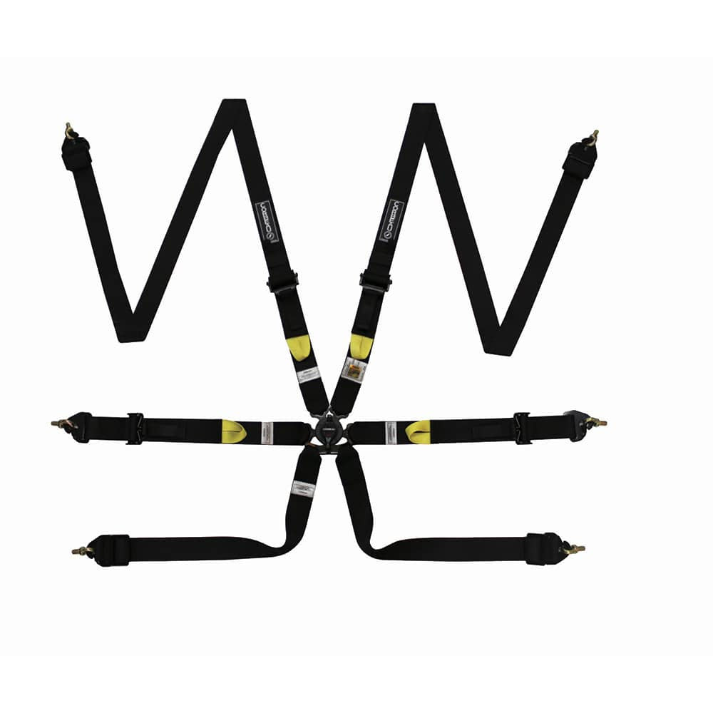 Corbeau Ultima Pro 6 Point Racing Harness H2026-Harnesses-Corbeau-Black-Purdue Performance