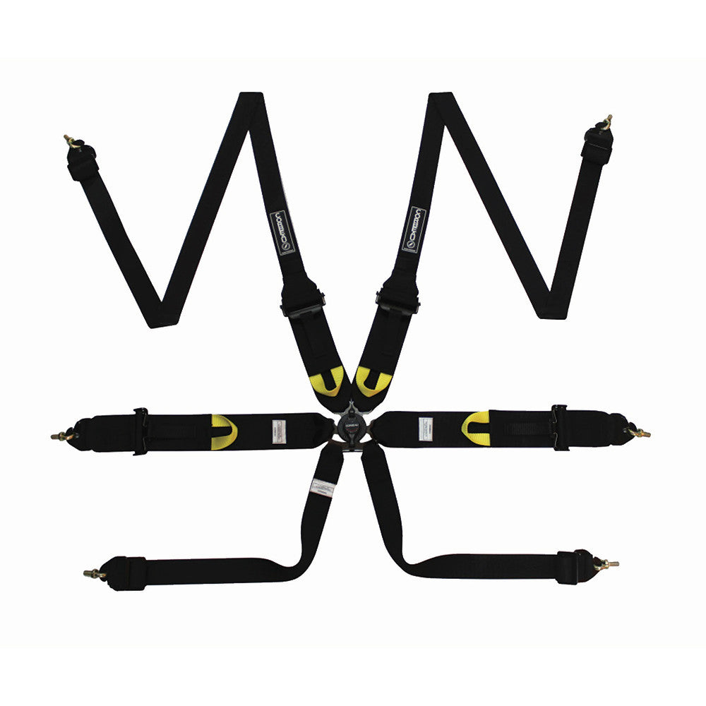 Corbeau Ultima Pro 6 Point Racing Harness H3026-Harnesses-Corbeau-Black-Pull Up-Purdue Performance