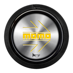 Momo 2 Contact Horn Button - Momo Arrow Chrome/Yellow-Horn Buttons-Momo-Purdue Performance