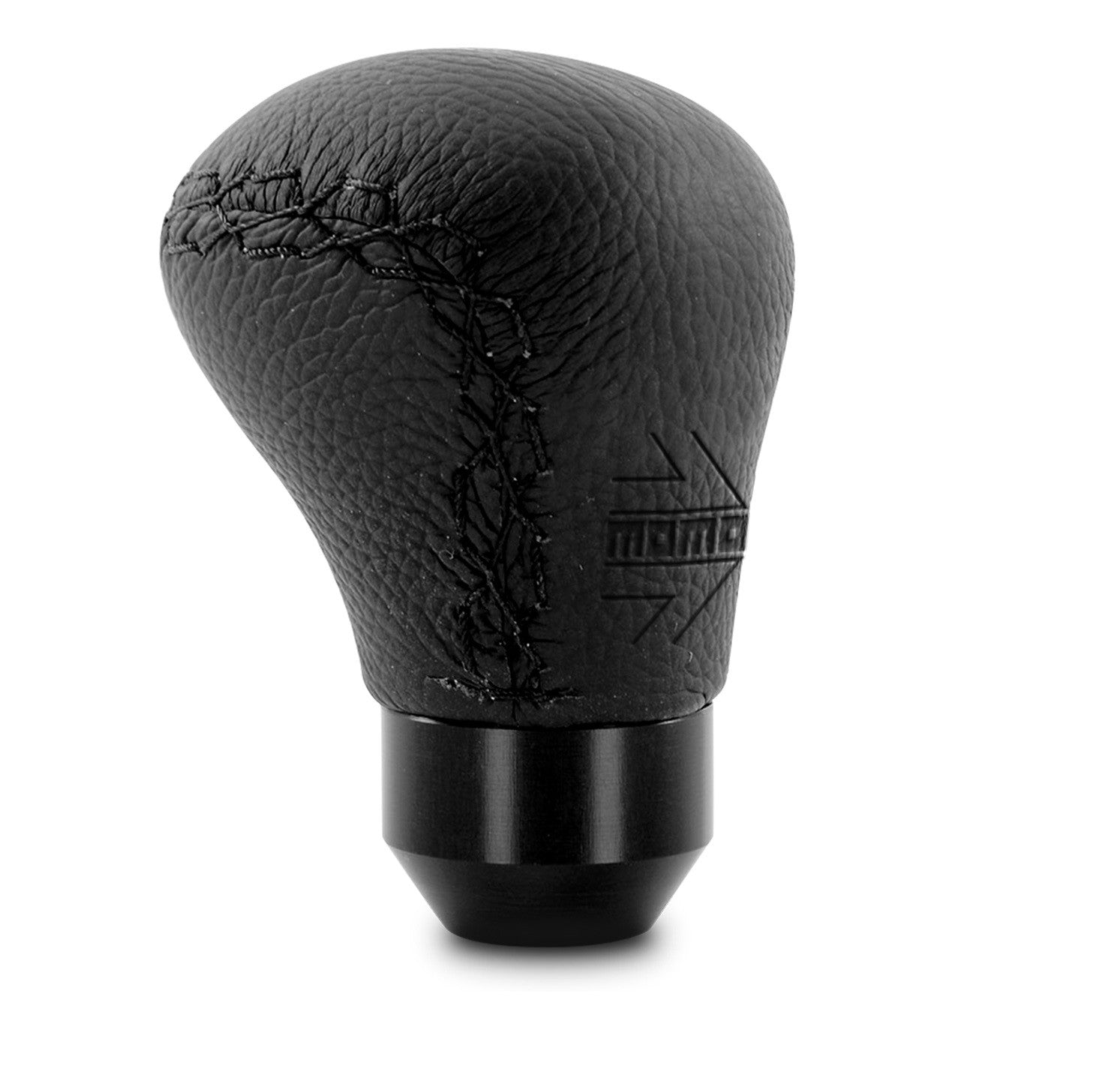 Momo Anatomico Short Gear Knob - Black Leather-Gear Knobs-Momo-Purdue Performance
