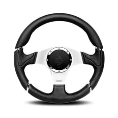 Momo Millenium Steering Wheel - Black Leather 350mm Diameter-Steering Wheels-Momo-Purdue Performance