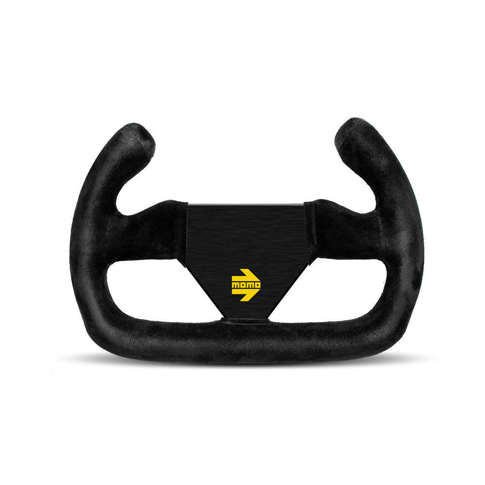 Momo Mod. 12/C Steering Wheel - Black Suede 250mm Diameter-Steering Wheels-Momo-Purdue Performance