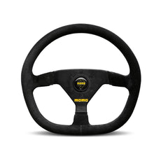 Momo Mod. 88 Flat Bottom Steering Wheel - Black Suede 350mm Diameter-Steering Wheels-Momo-Purdue Performance