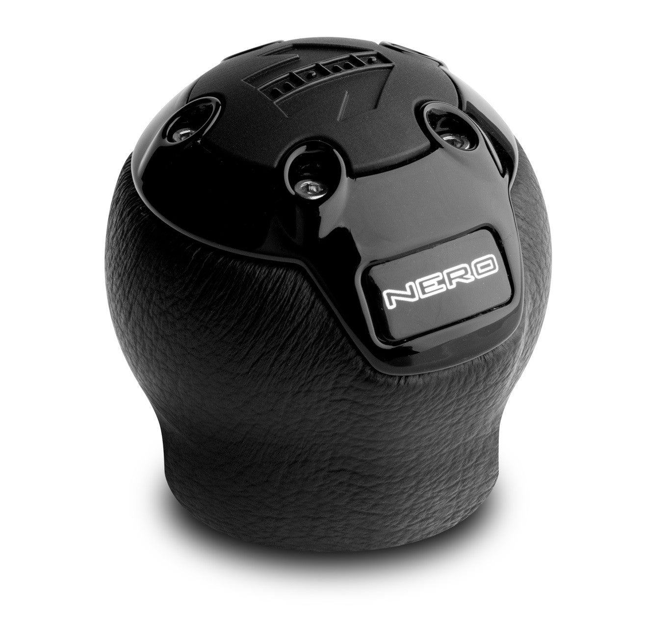 Momo Nero Gear Knob Inserts - Black/Chrome "S" Type-Gear Knobs-Momo-Purdue Performance