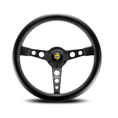 Momo Prototipo Steering Wheel - Black/Black 350mm Diameter-Steering Wheels-Momo-Purdue Performance