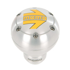 Momo SK 51 Gear Knob - Gloss Silver Aluminium-Gear Knobs-Momo-Purdue Performance