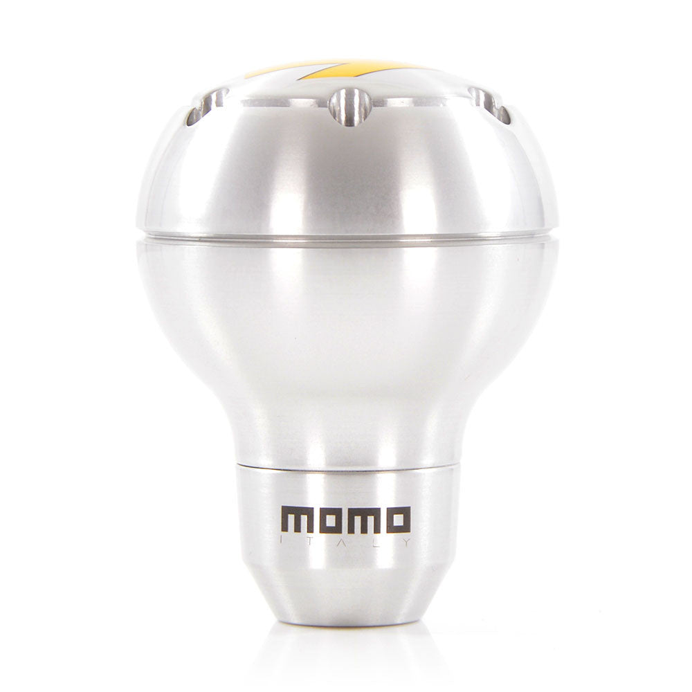 Momo SK 51 Gear Knob - Gloss Silver Aluminium-Gear Knobs-Momo-Purdue Performance