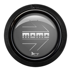 Momo Standard 2 Contact Horn Button - Momo Arrow Gloss Anthracite/Silver-Horn Buttons-Momo-Purdue Performance
