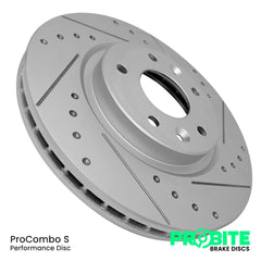Probite Performance Front discs (pair) Punto Grande/Evo-Brake Discs-ProBite-Silver-ProCombo-S-Purdue Performance