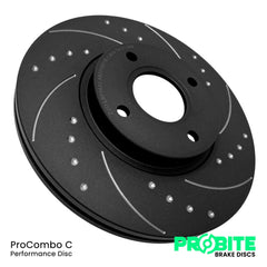 Probite Performance Front discs (pair) Punto Grande/Evo-Brake Discs-ProBite-Black-ProCombo-C-Purdue Performance