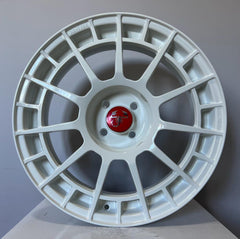 Set of 4 Abarth 500 595 SS Esseesse Style Alloys 17"-4x98-Purdue Performance-White-Purdue Performance