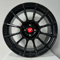 Set of 4 Abarth Esseesse Style Alloy Wheels 17" For Abarth 500/595/695-4 x 98-Purdue Performance-Black-Purdue Performance