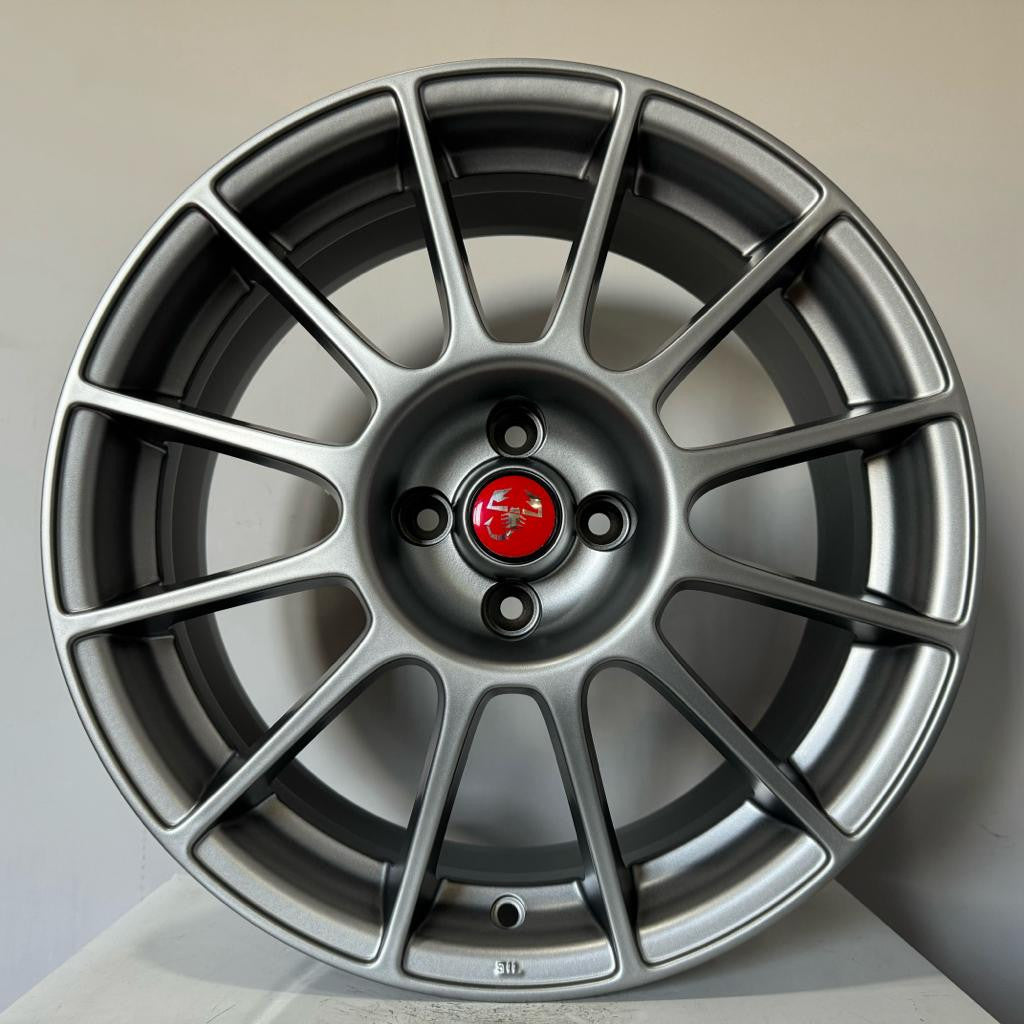 Set of 4 Abarth Esseesse Style Alloy Wheels 17" For Abarth 500/595/695-4 x 98-Purdue Performance-Anthracite-Purdue Performance