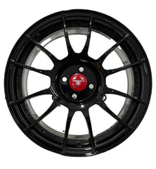 Set of 4 Lightweight Racing Style Alloy wheels for Abarth 500 595 SS Esseesse-4 x 98-Purdue Performance-Black-Purdue Performance