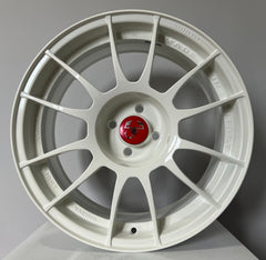 Set of 4 Lightweight Racing Style Alloy wheels for Abarth 500 595 SS Esseesse-4 x 98-Purdue Performance-White-Purdue Performance