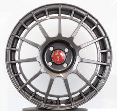 Set of 4 NTT Style Alloy Wheels for ABARTH PUNTO-4 x 100-Purdue Performance-Anthracite-17"-Purdue Performance