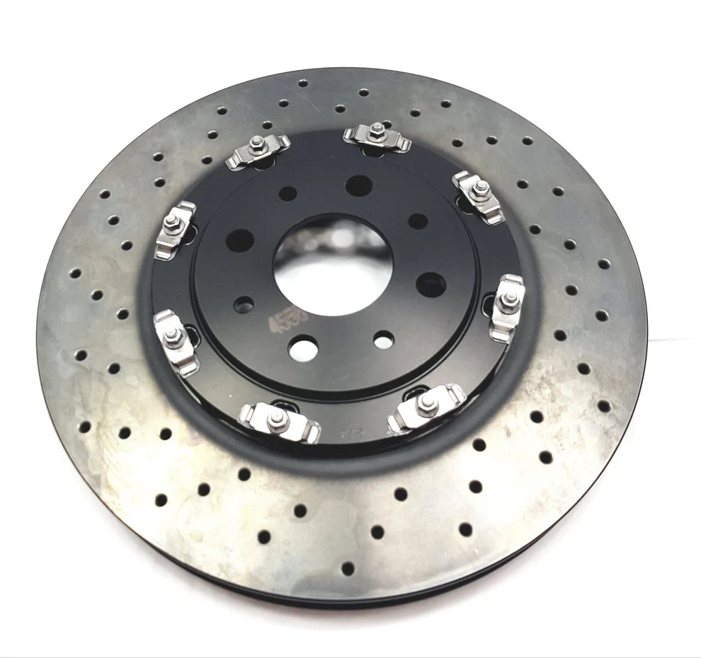Abarth Brake Discs - Pair, Front (Floating - Brembo 4 Pot Caliper) - 500 Abarth