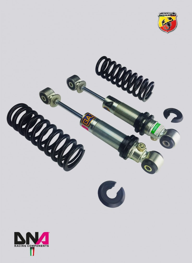 Abarth 500 EU 2007 DNA-GAZ Rear Coil-Over Shock Absorber Kit-Coilover Kit-DNA Racing-[By Purdue Performance]