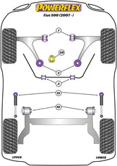 Abarth 500 Powerflex Lower Torque Mount Road/Fast Road/Black Series-Powerflex-Powerflex-[By Purdue Performance]
