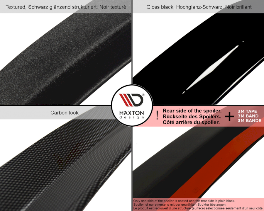 Abarth 500/595 (08-12) Maxton Design Spoiler Extension-Rear Spoiler-Maxton Design-[By Purdue Performance]