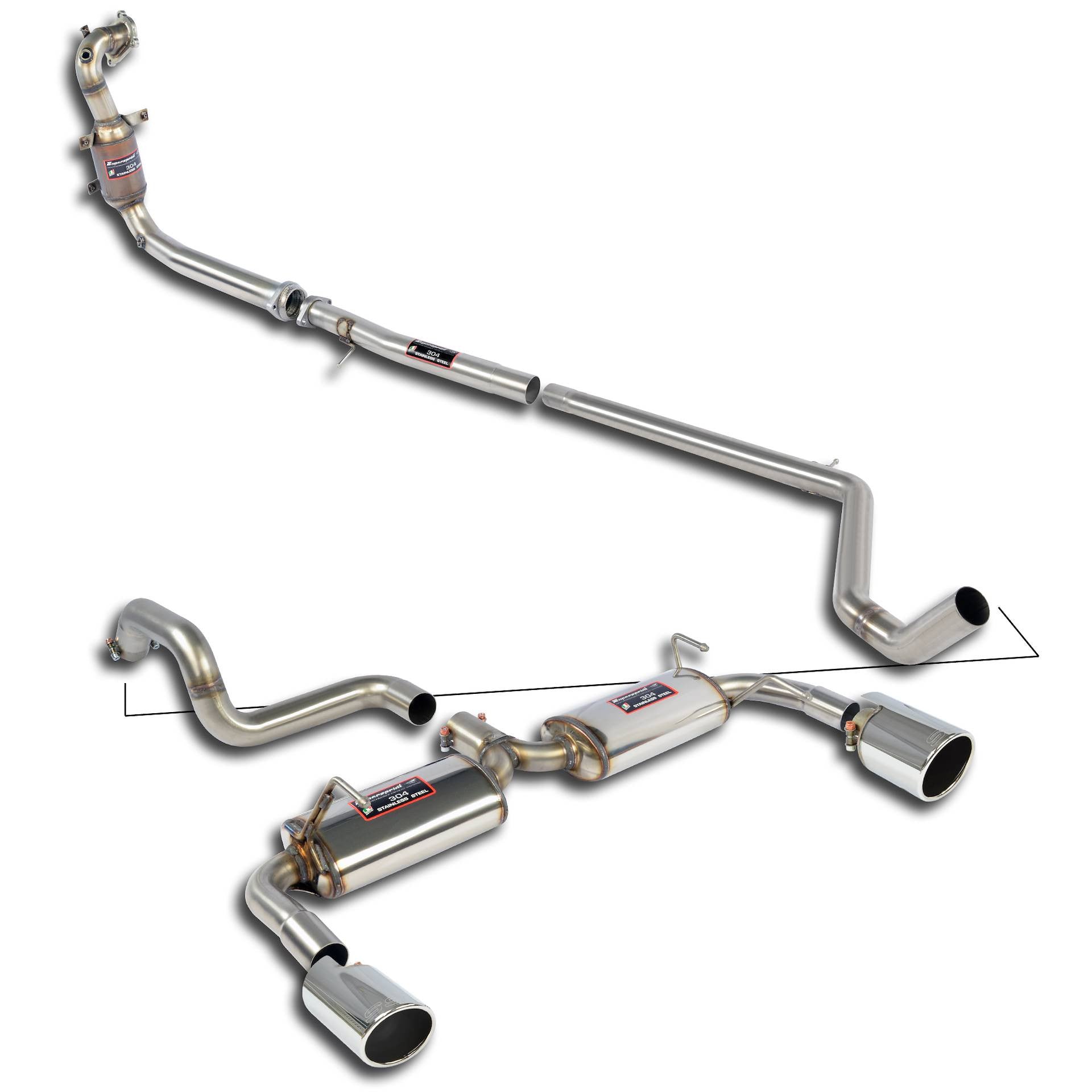 Abarth 500/595 (08-) SuperSprint Exhaust-Exhaust System-Super Sprint-[By Purdue Performance]