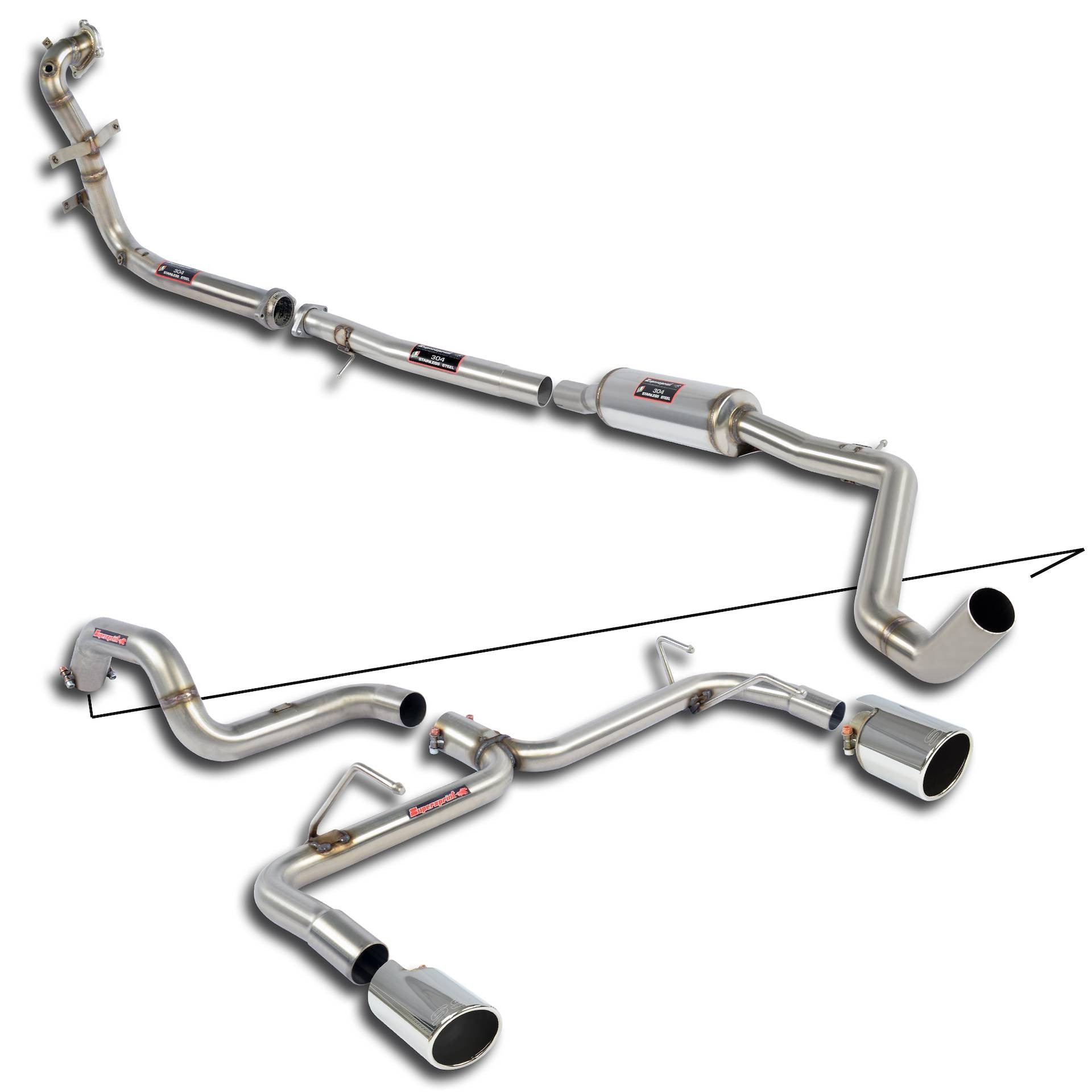 Abarth 500/595 (08-) SuperSprint Exhaust-Exhaust System-Super Sprint-[By Purdue Performance]