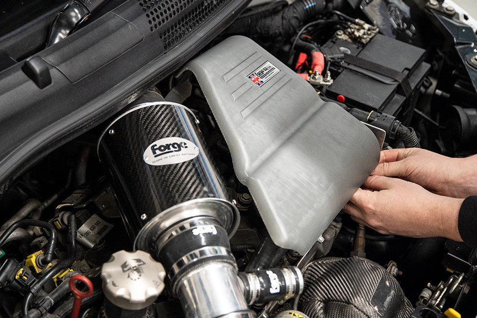 Abarth 500/595/695 Forge Motorsport Carbon Fibre Engine Cover-Engine Cover-Forge Motorsport-[By Purdue Performance]