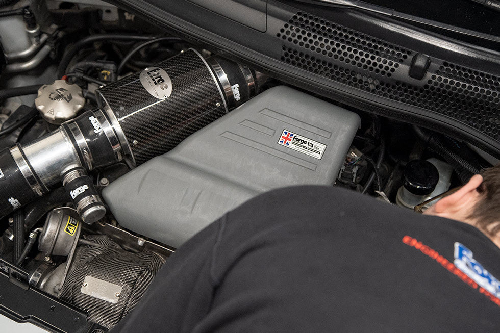 Abarth 500/595/695 Forge Motorsport Carbon Fibre Engine Cover-Engine Cover-Forge Motorsport-[By Purdue Performance]