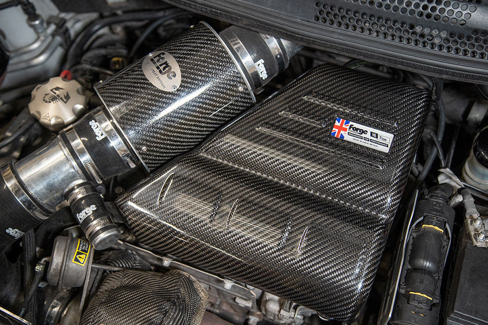 Abarth 500/595/695 Forge Motorsport Carbon Fibre Engine Cover-Engine Cover-Forge Motorsport-[By Purdue Performance]
